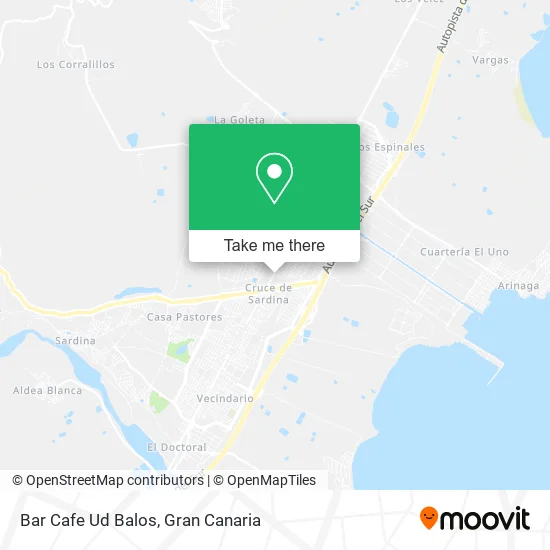Bar Cafe Ud Balos map