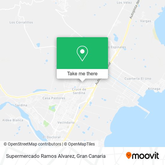 mapa Supermercado Ramos Alvarez