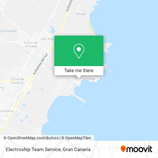 mapa Electroship Team Service