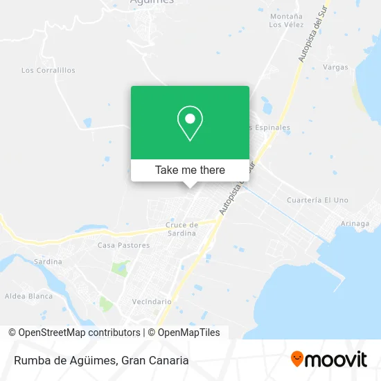 Rumba de Agüimes map