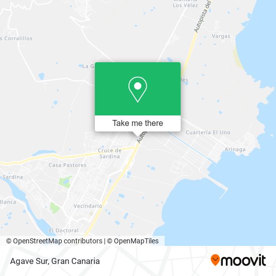 Agave Sur map