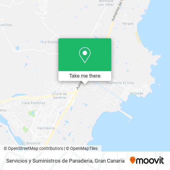 Servicios y Suministros de Panaderia map