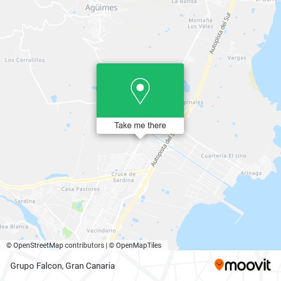 Grupo Falcon map