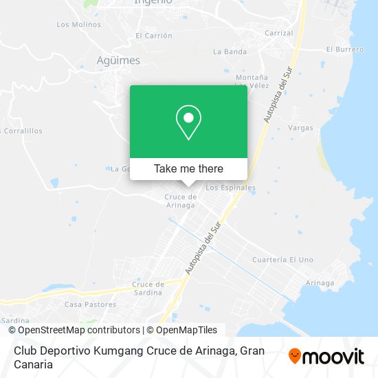 mapa Club Deportivo Kumgang Cruce de Arinaga