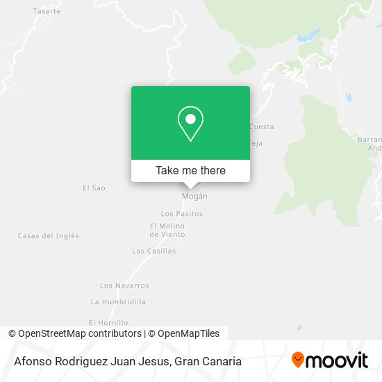 Afonso Rodriguez Juan Jesus map