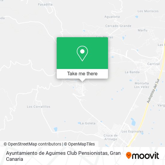 mapa Ayuntamiento de Aguimes Club Pensionistas