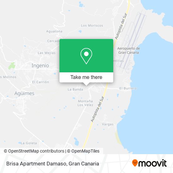 Brisa Apartment Damaso map