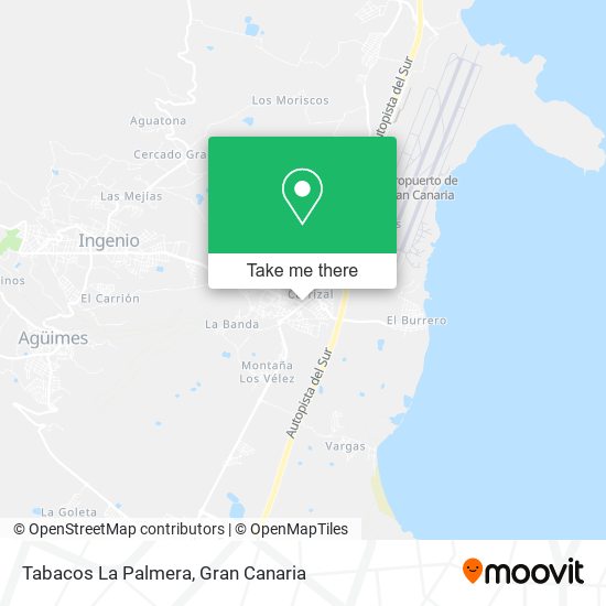 Tabacos La Palmera map