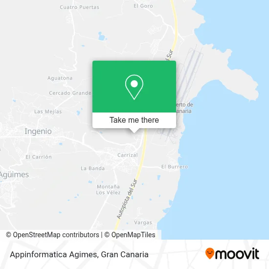 Appinformatica Agimes map