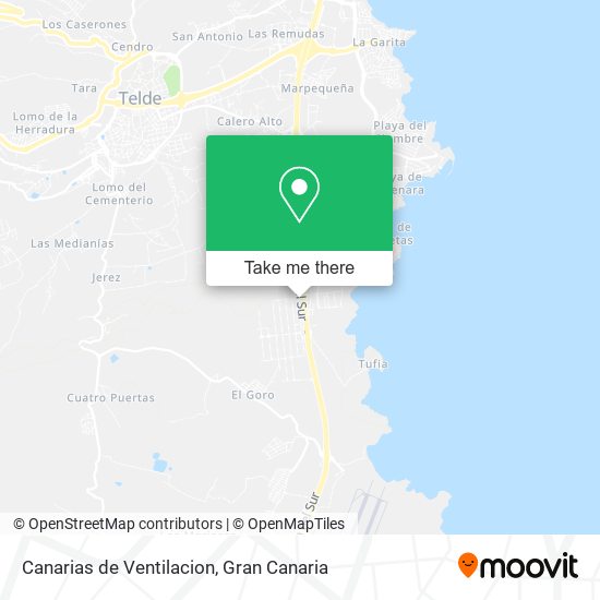 Canarias de Ventilacion map