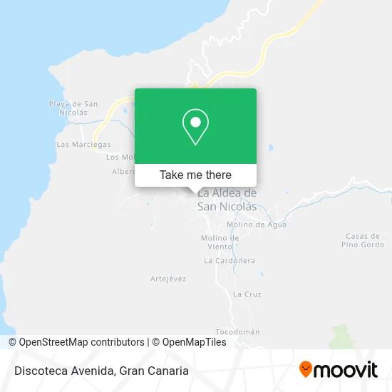 Discoteca Avenida map