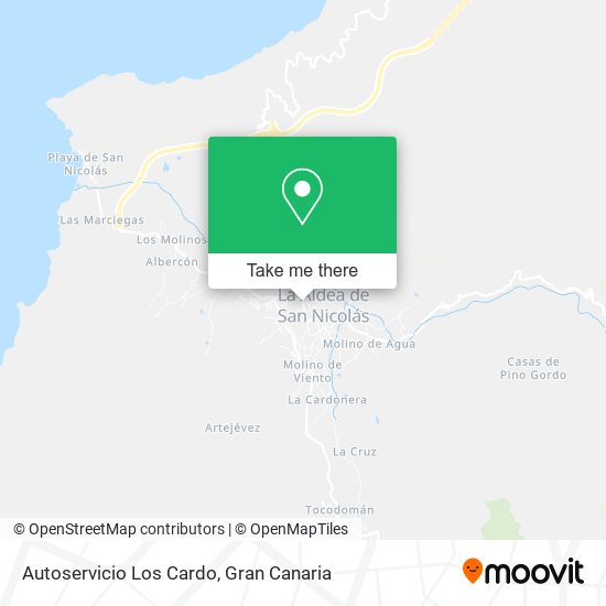 Autoservicio Los Cardo map