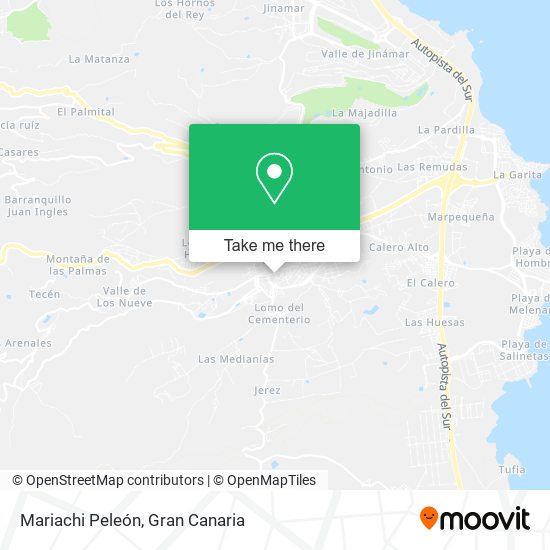 Mariachi Peleón map