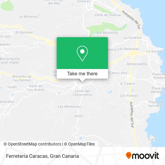 mapa Ferreteria Caracas