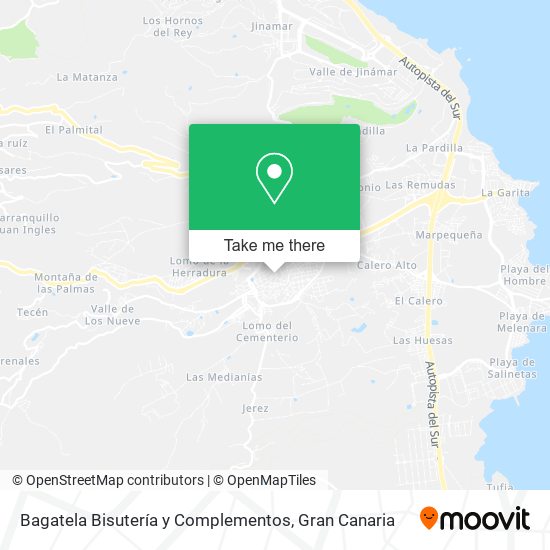 Bagatela Bisutería y Complementos map