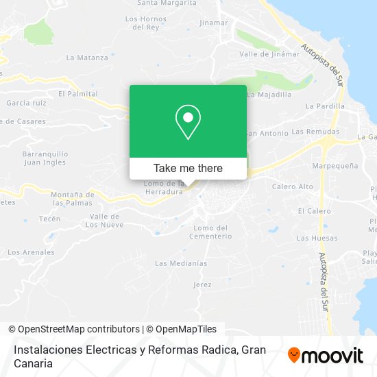 Instalaciones Electricas y Reformas Radica map