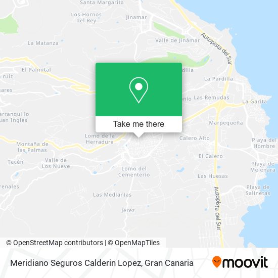 mapa Meridiano Seguros Calderin Lopez