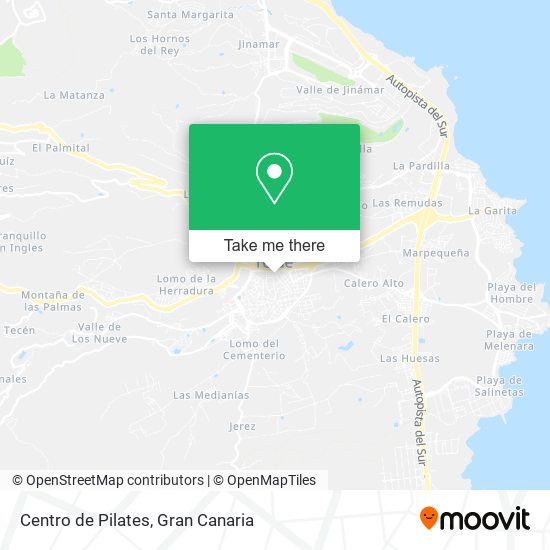 mapa Centro de Pilates