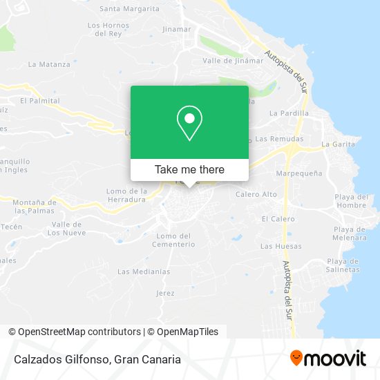 Calzados Gilfonso map
