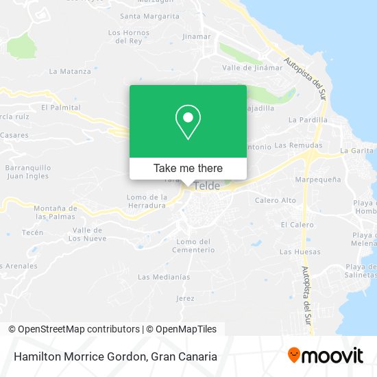 mapa Hamilton Morrice Gordon