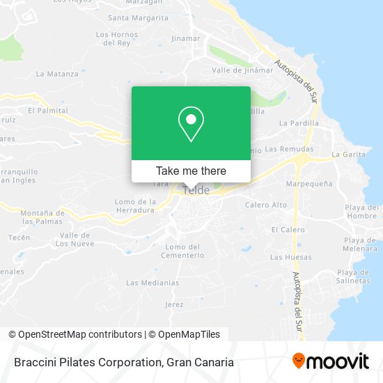 mapa Braccini Pilates Corporation