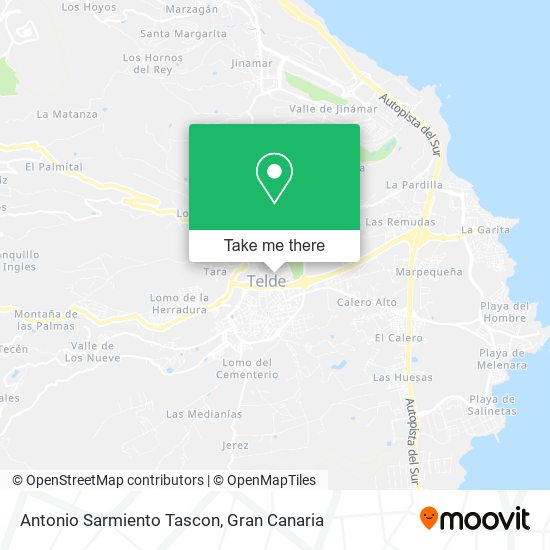 Antonio Sarmiento Tascon map