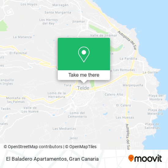 mapa El Baladero Apartamentos