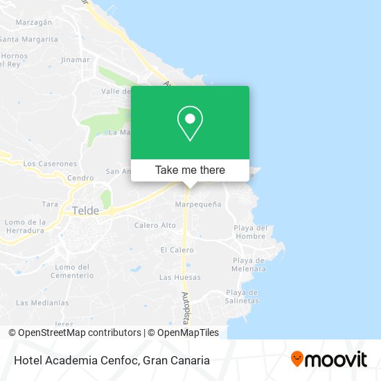 Hotel Academia Cenfoc map