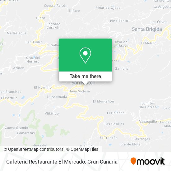 Cafetería Restaurante El Mercado map