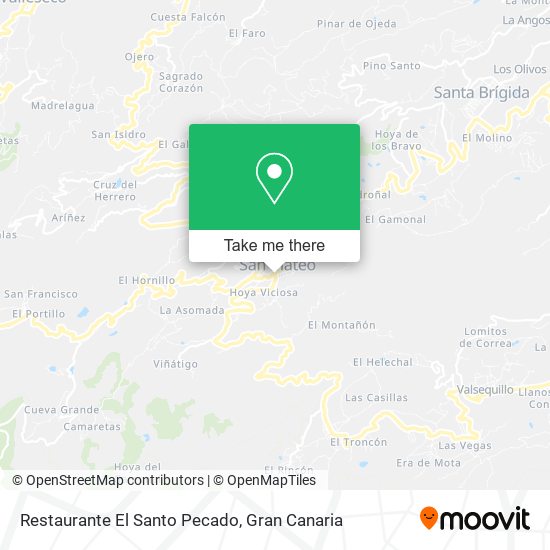 Restaurante El Santo Pecado map