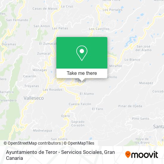 Ayuntamiento de Teror - Servicios Sociales map
