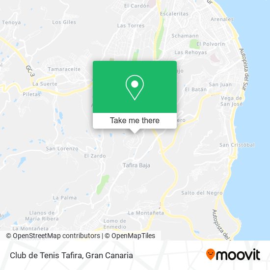 Club de Tenis Tafira map