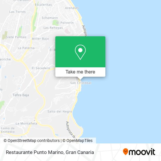 mapa Restaurante Punto Marino