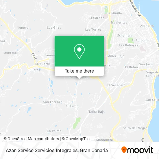 Azan Service Servicios Integrales map