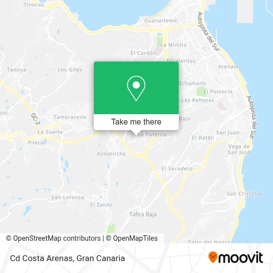 Cd Costa Arenas map