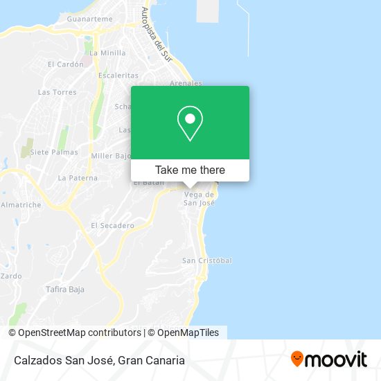 Calzados San José map
