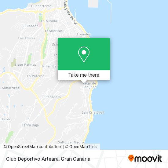 mapa Club Deportivo Arteara