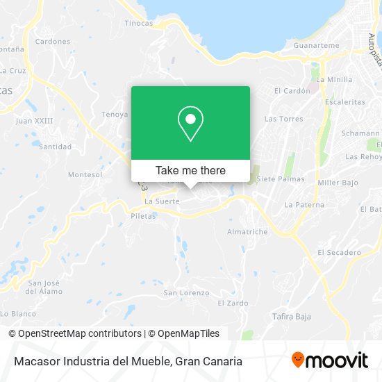 Macasor Industria del Mueble map