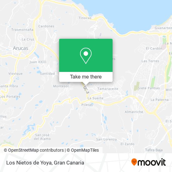 Los Nietos de Yoya map