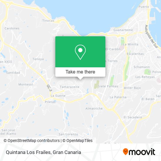 Quintana Los Frailes map