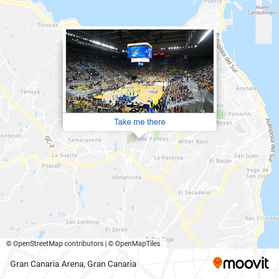 Gran Canaria Arena map