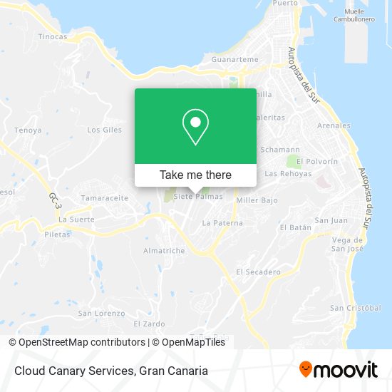 Cloud Canary Services map