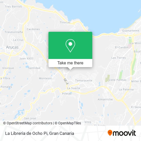 La Libreria de Ocho Pi map