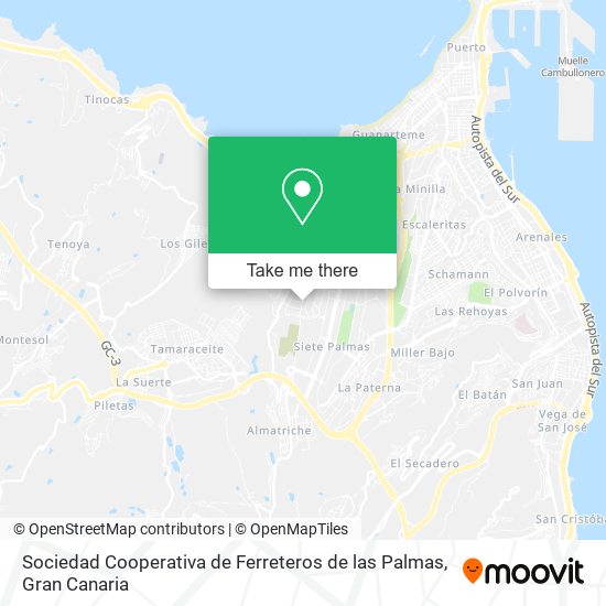 Sociedad Cooperativa de Ferreteros de las Palmas map