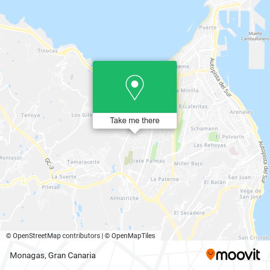 Monagas map