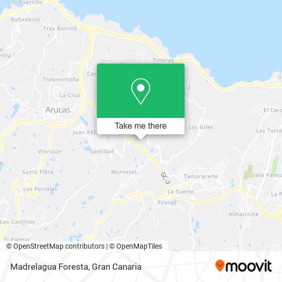 mapa Madrelagua Foresta