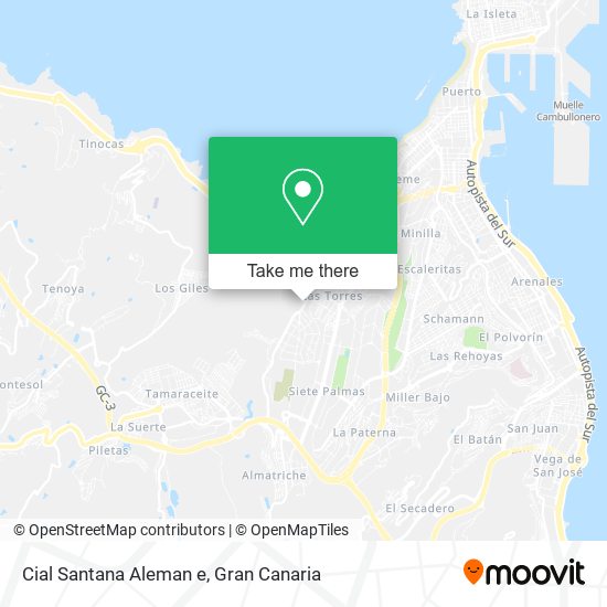 Cial Santana Aleman e map