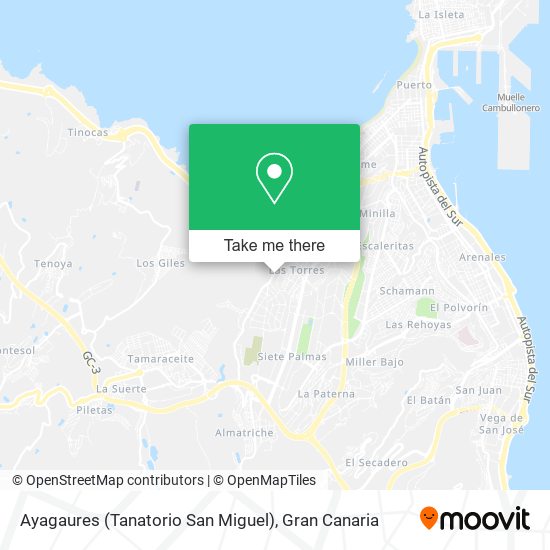 Ayagaures (Tanatorio San Miguel) map