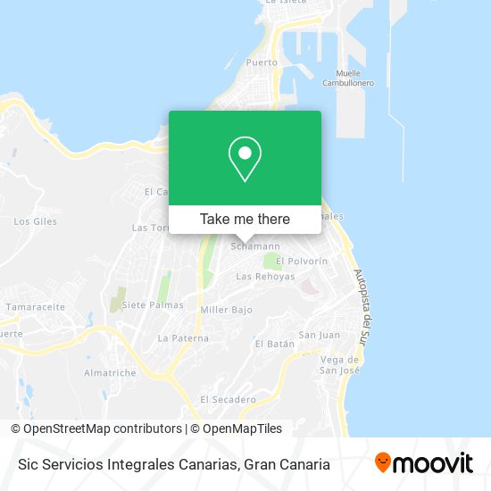 mapa Sic Servicios Integrales Canarias