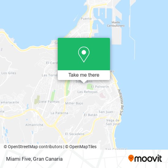Miami Five map